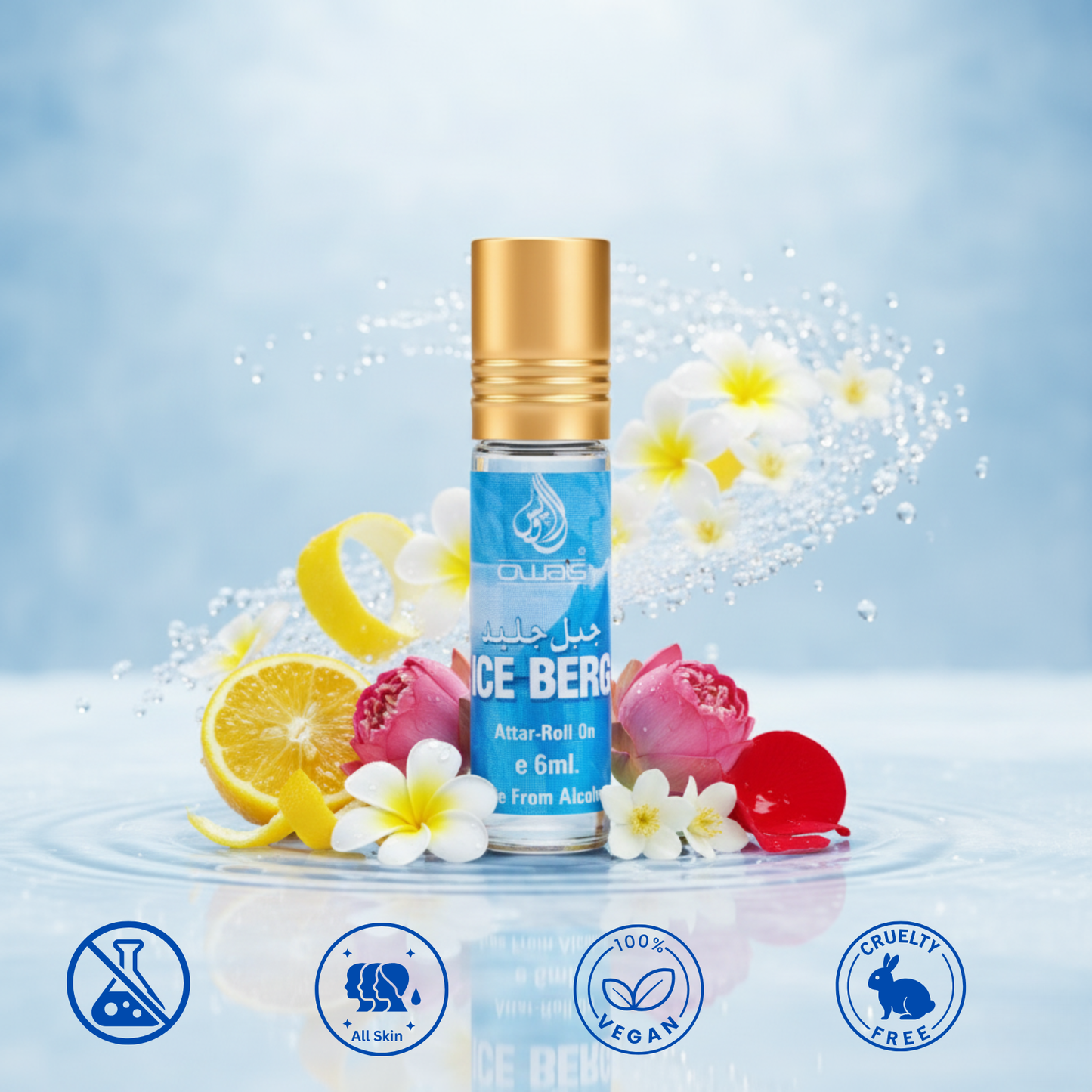 Ice Berg Attar 6ml-Long Lasting Cool Fragrance