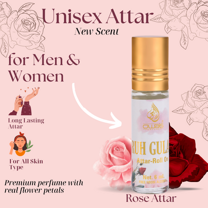 Rose Attar 6ml-Long lasting Alcohol Free Fragrance