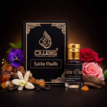 Satin Oudh Attar 6ml-Premium Long Lasting Fragrance For Unisex